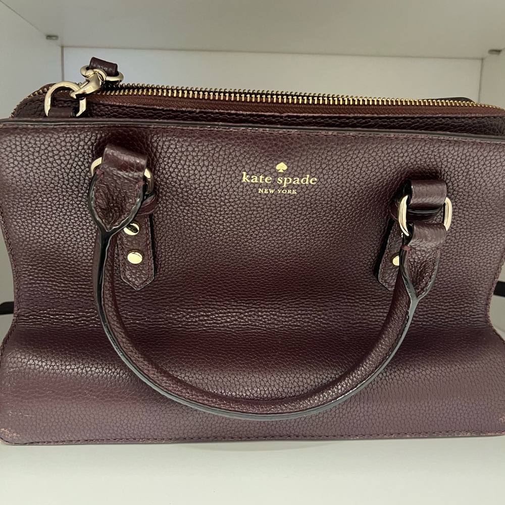 Burgundy Kate Spade Bag